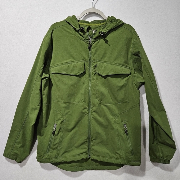 Duluth‎ Trading Co Mens Large Green Flexpedition Hooded Jacket 47202 - Picture 1 of 14